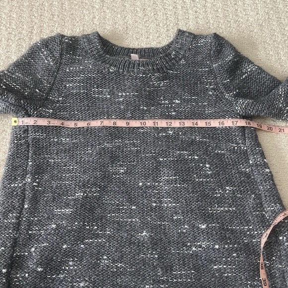 Banana Republic Metallic Cross-Back Pullover Sweater in Steel Grey Size XS - Picture 8 of 11